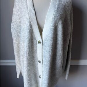 Cozy White Cardigan Sweater